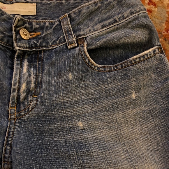 {BKE} Culture Denim X Long Denim Distressed Light Blue Wide Leg Size 28 Women’s - Picture 7 of 10